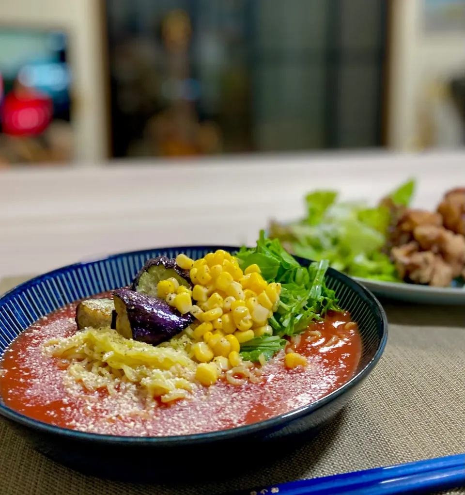 Snapdishの料理写真:冷やしトマトラーメン|けいこさん