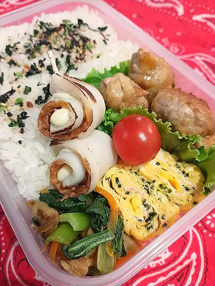 小松菜炒め豚こまボール弁当|yayoi.Kさん