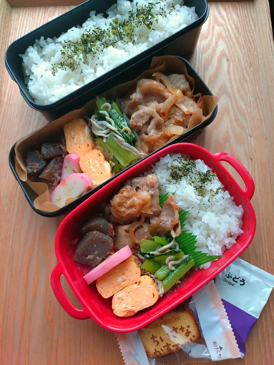 夫と娘のお弁当|みわさん