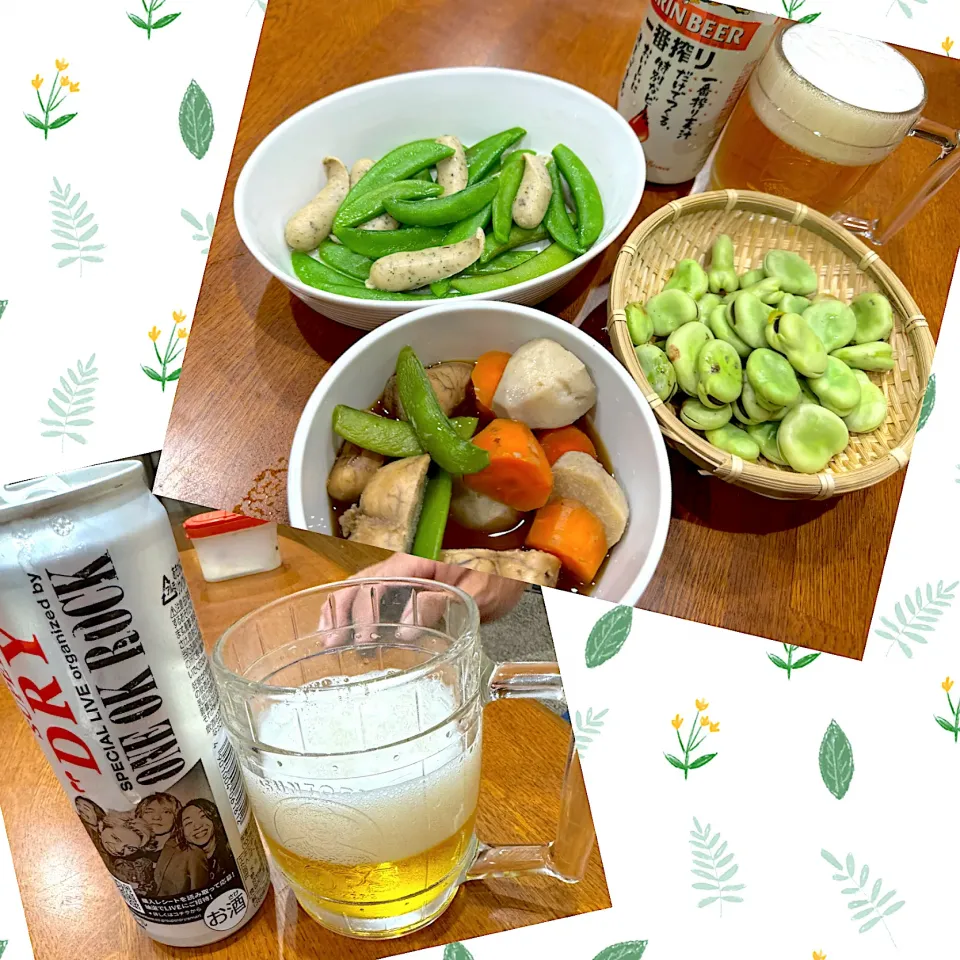 旅行から帰宅 簡単おつまみで一杯🍺|sakuramochiさん