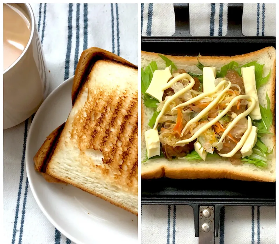 Snapdishの料理写真:13:32 あじの南蛮漬かぼす風味サンド🥪|へれ子さん