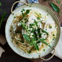 Snapdishの料理写真:ハバティとエリンギのパスタ|東京デーリーさん