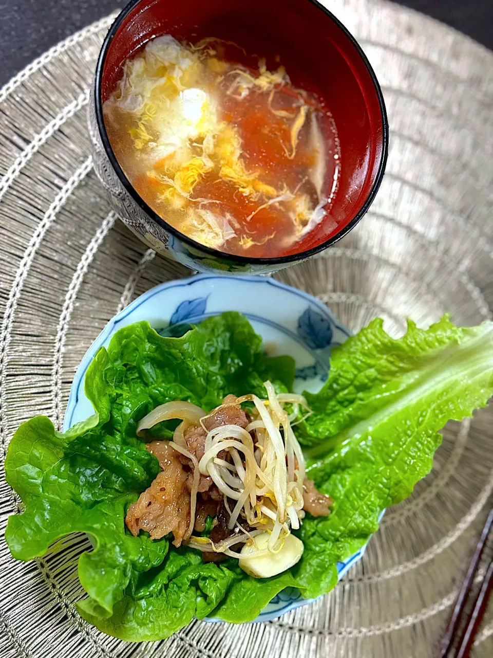 Yakiniku  & egg soup|yeni kartikasariさん