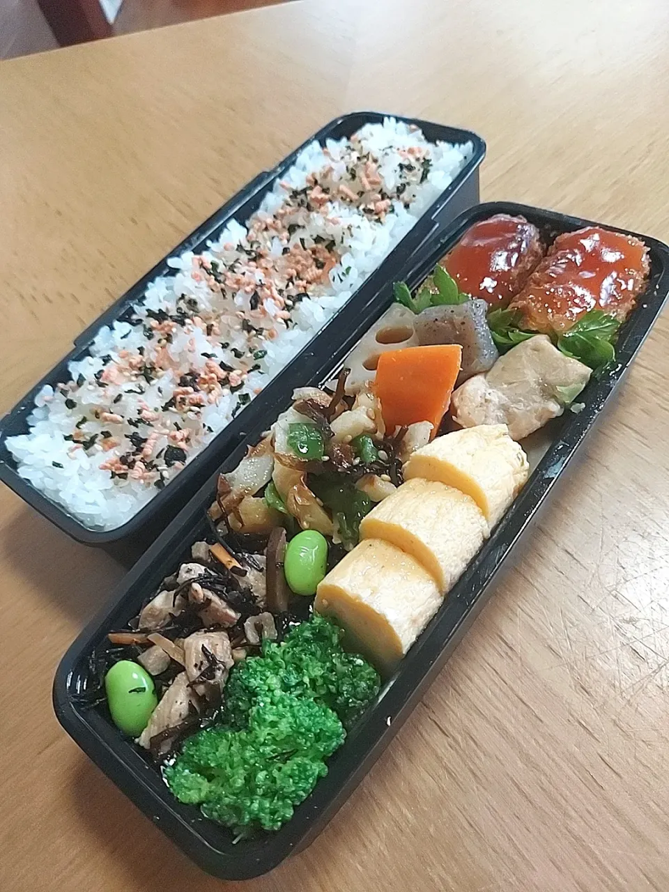 Snapdishの料理写真:イカフライチリソース弁当|nahoさん