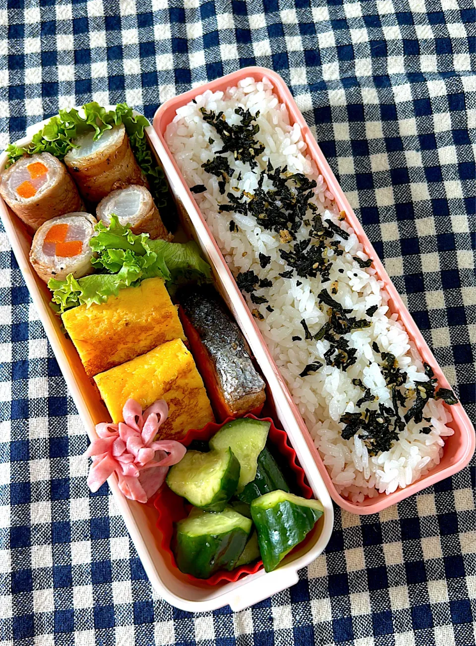 Snapdishの料理写真:肉巻き弁当|まめすけ⭐︎さん