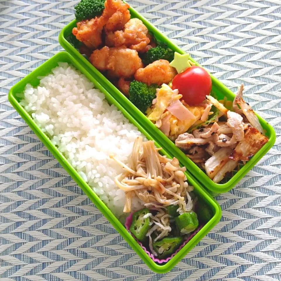 塩糀パウダーボトル使って鶏の唐揚げ弁当|Reikoさん