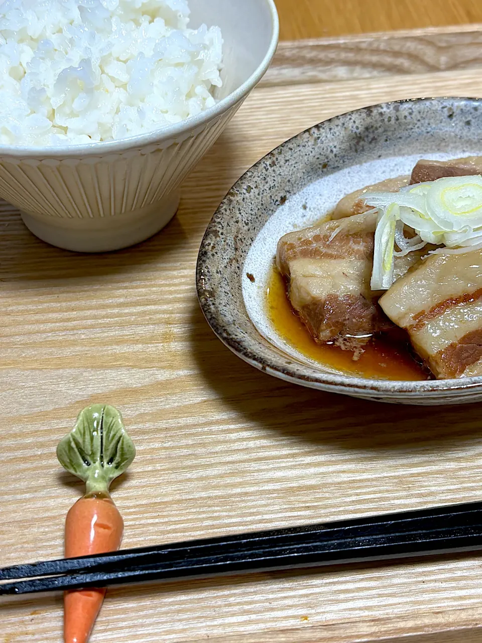 Snapdishの料理写真:今日の夜ごはん~豚の角煮~|ゆかｕさん