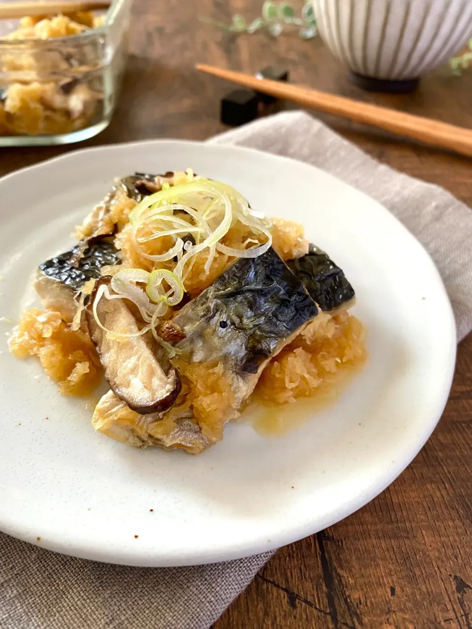 焼きさばのおろしポン酢漬け|ちぐあささん