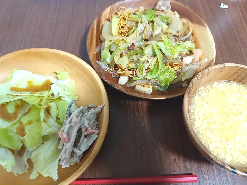 卵スープと皿うどん|しおしおさん