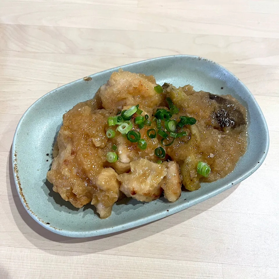 鶏肉と茄子のみぞれ煮♡|かなさん