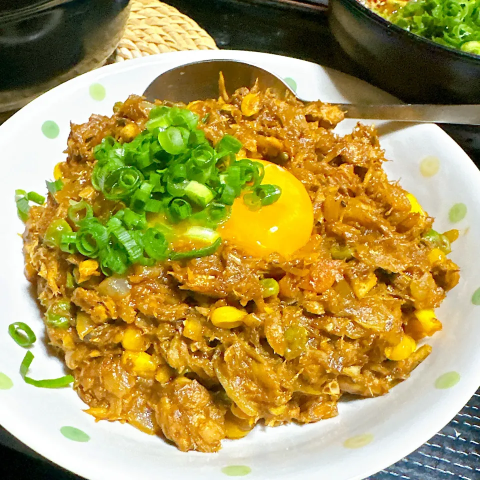 鯖水煮缶キーマカレー|たまさん