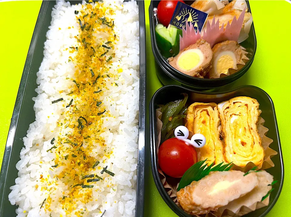 息子のお弁当(水)🌈ニンニク無し餃子🥟|KCoさん