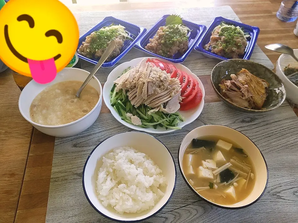 Snapdishの料理写真:塩糀パウダーで棒々鶏サラダ|puniさん