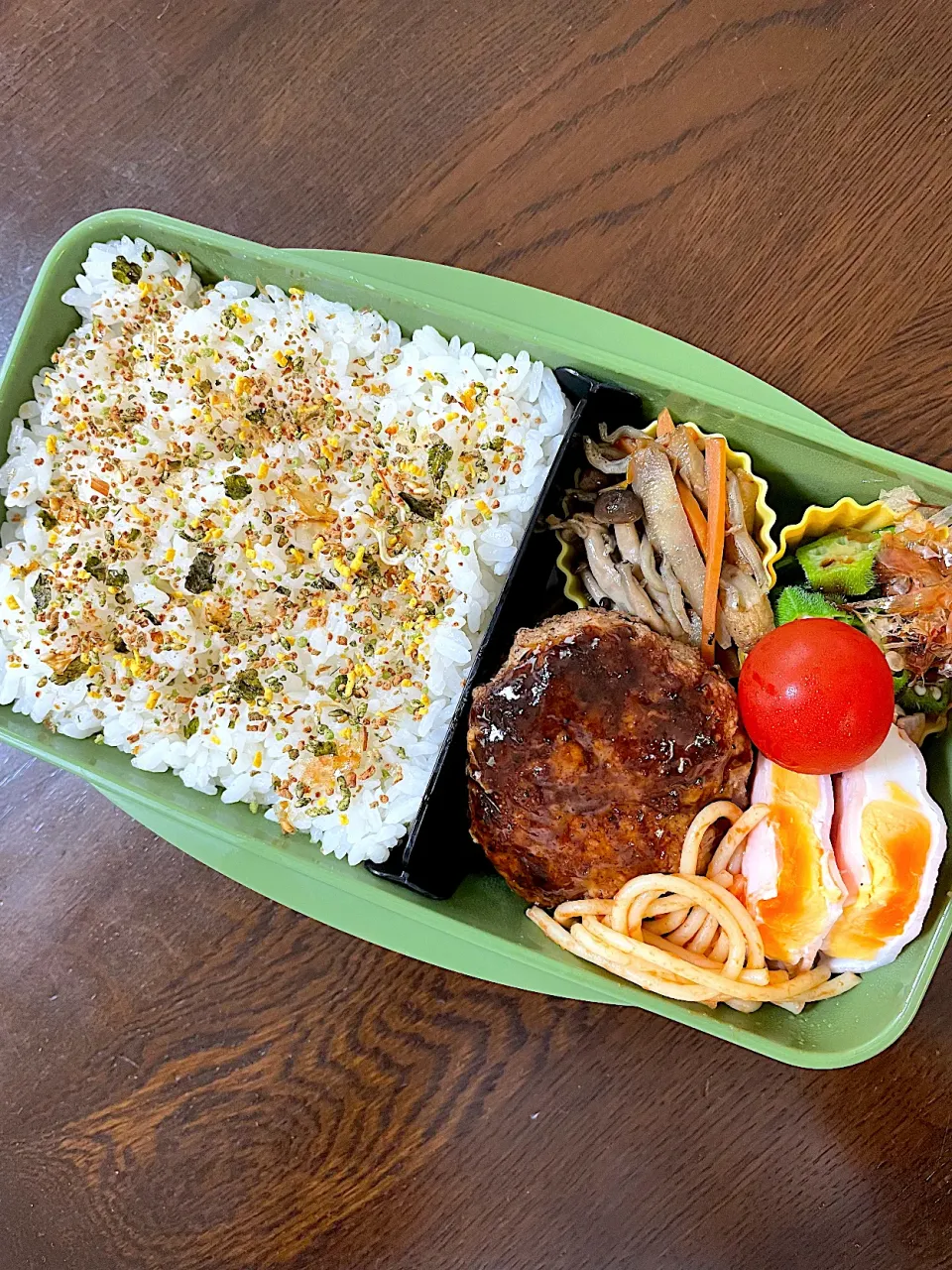 Snapdishの料理写真:ハンバーグ弁当|kiicoさん