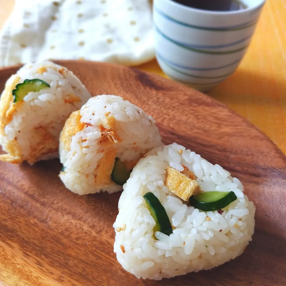 河童と狐のわさび醤油おにぎり|ポトスさん