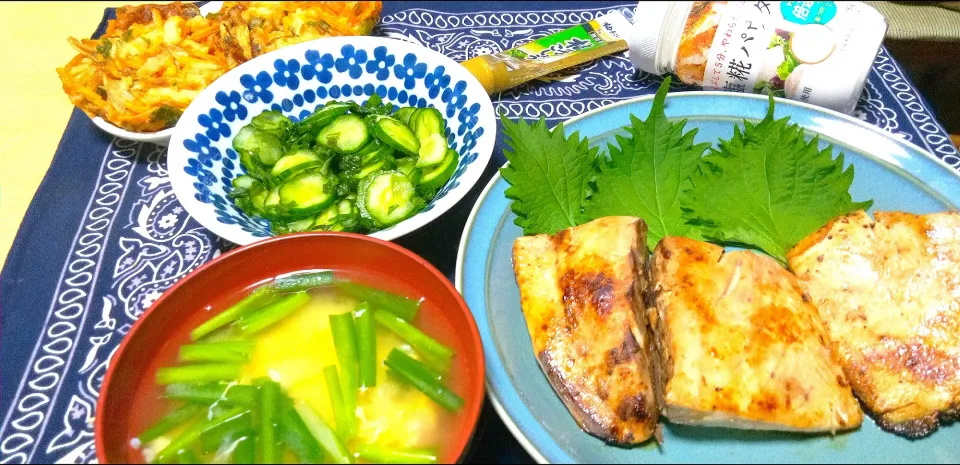 朝ご飯。
魚🐟のさっぱりした食べ方。
リサに改名しました。
宜しくお願い致します。|りささん