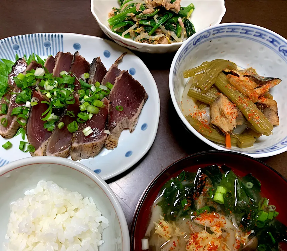 Snapdishの料理写真:先日の夕飯🍚|がおりんさん