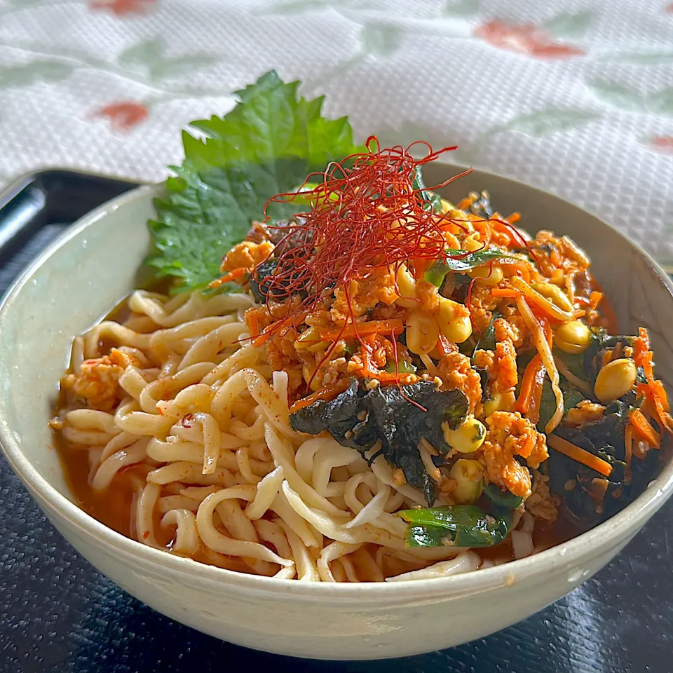 麺から作りました！ピビン麺。|くまちゃんさん