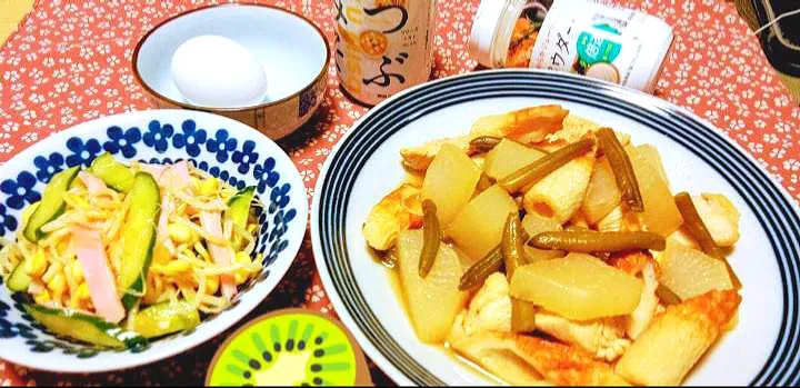 此れからのさっぱりした煮物‼️
美味しかったです。即完食になりました
たまに和食良いですね！頑張ろう！
皆さんのお料理の力借りて。🍃|りささん