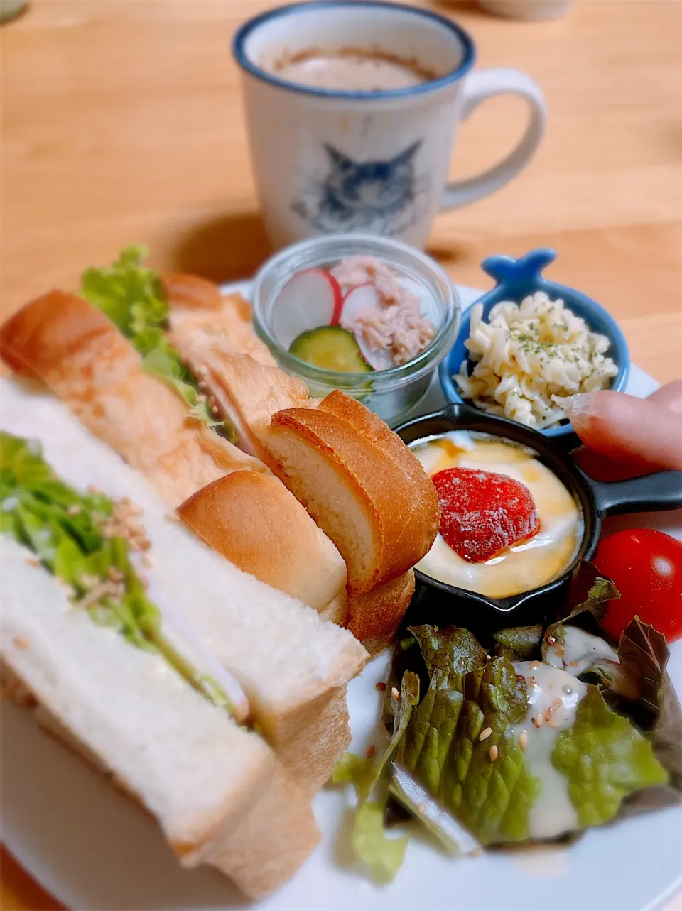 ハムとチーズのサンド|四つ葉🍀さん