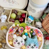 Snapdishの料理写真:ちいかわ弁当🎠ˎˊ|La-Jule Sa8さん