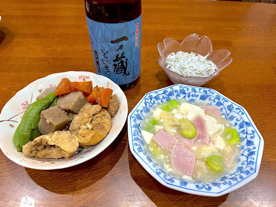 週末の晩ご飯 & 🍶|sakuramochiさん