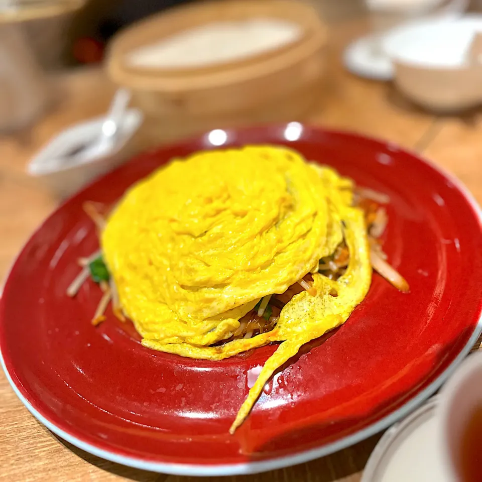 Sautéed shredded pork with assorted vegetables, vermicelli and eggs|skyblueさん