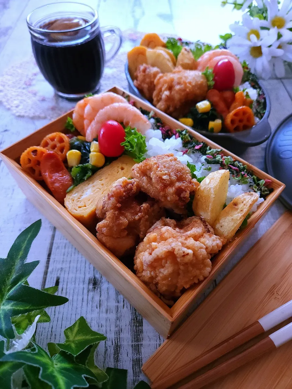 Snapdishの料理写真:唐揚げ弁当|sugar beansさん