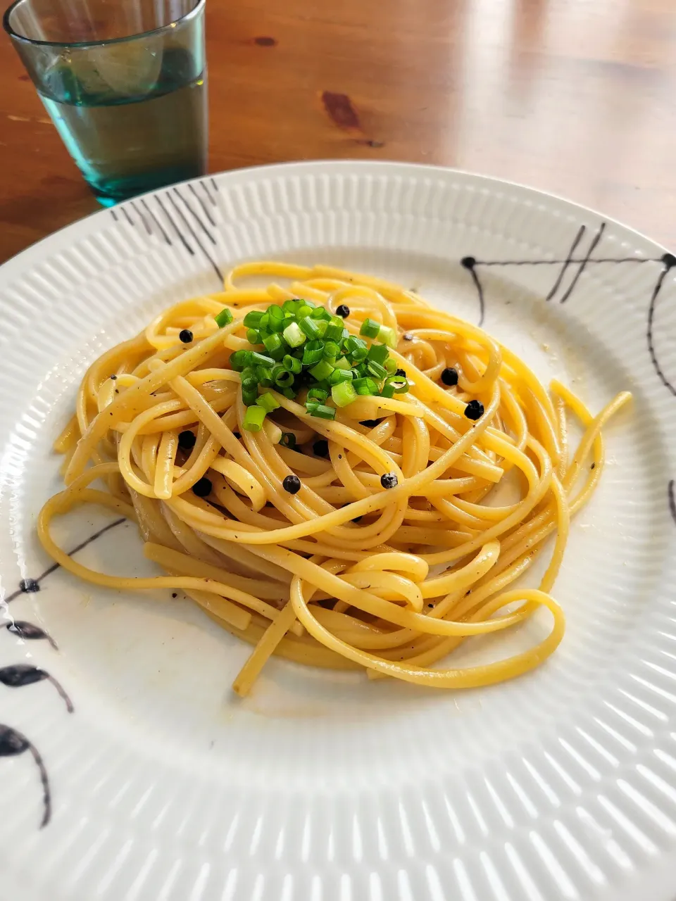 パスタ（一昨日のアクアパッツァの残りスープで）|あんさん