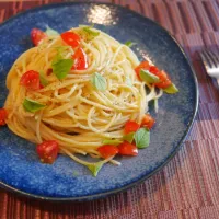 Snapdishの料理写真:イタリアンドレッシングで冷製パスタ|nockさん