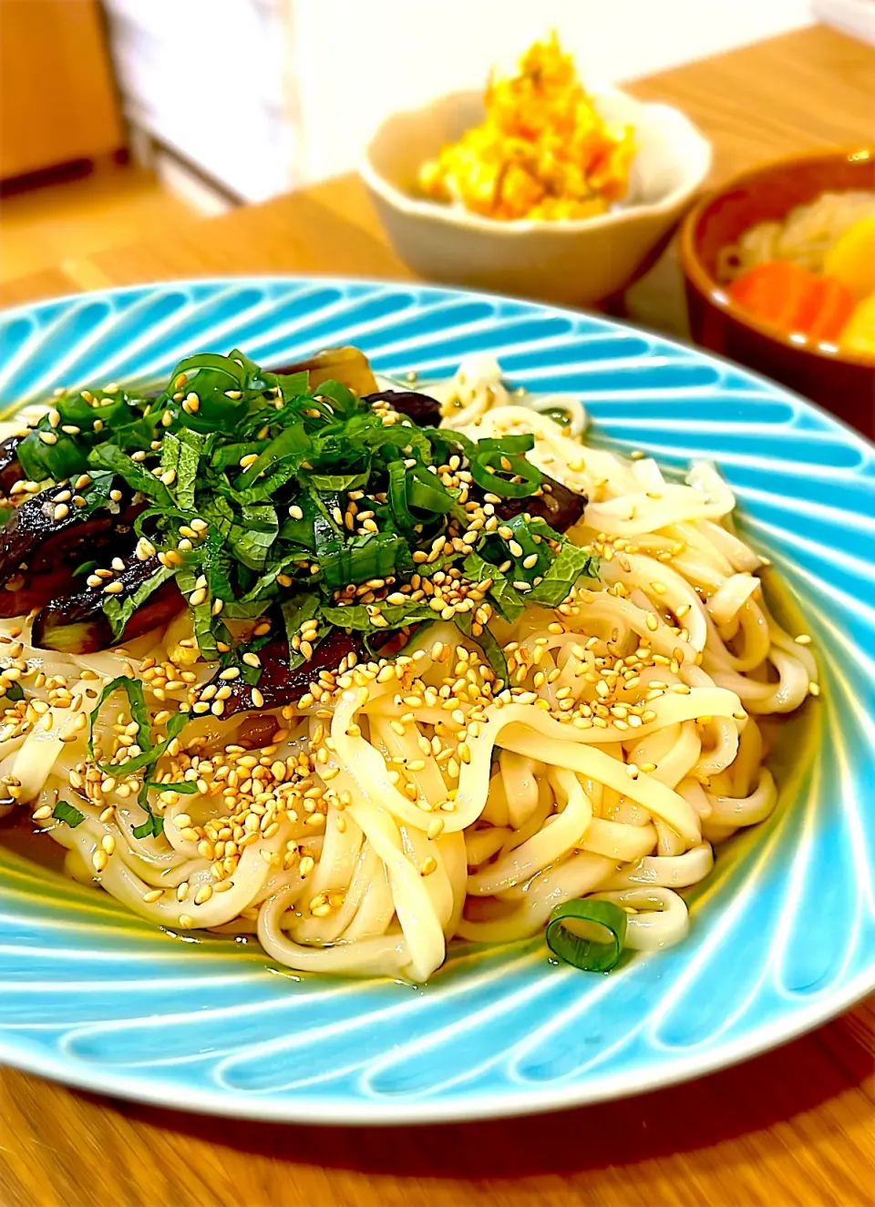 茄子の冷やしうどん|ゆうさん