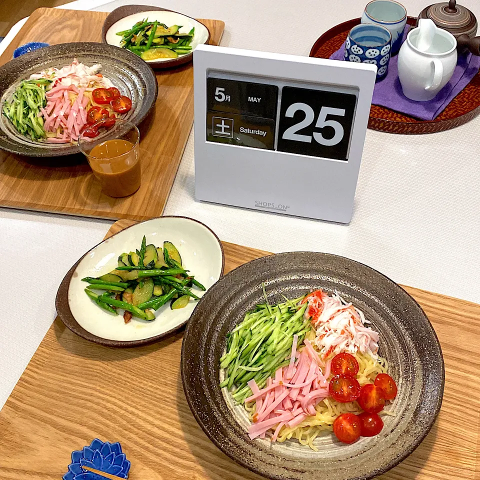 Snapdishの料理写真:冷やし中華ゴマだれ|papinさん