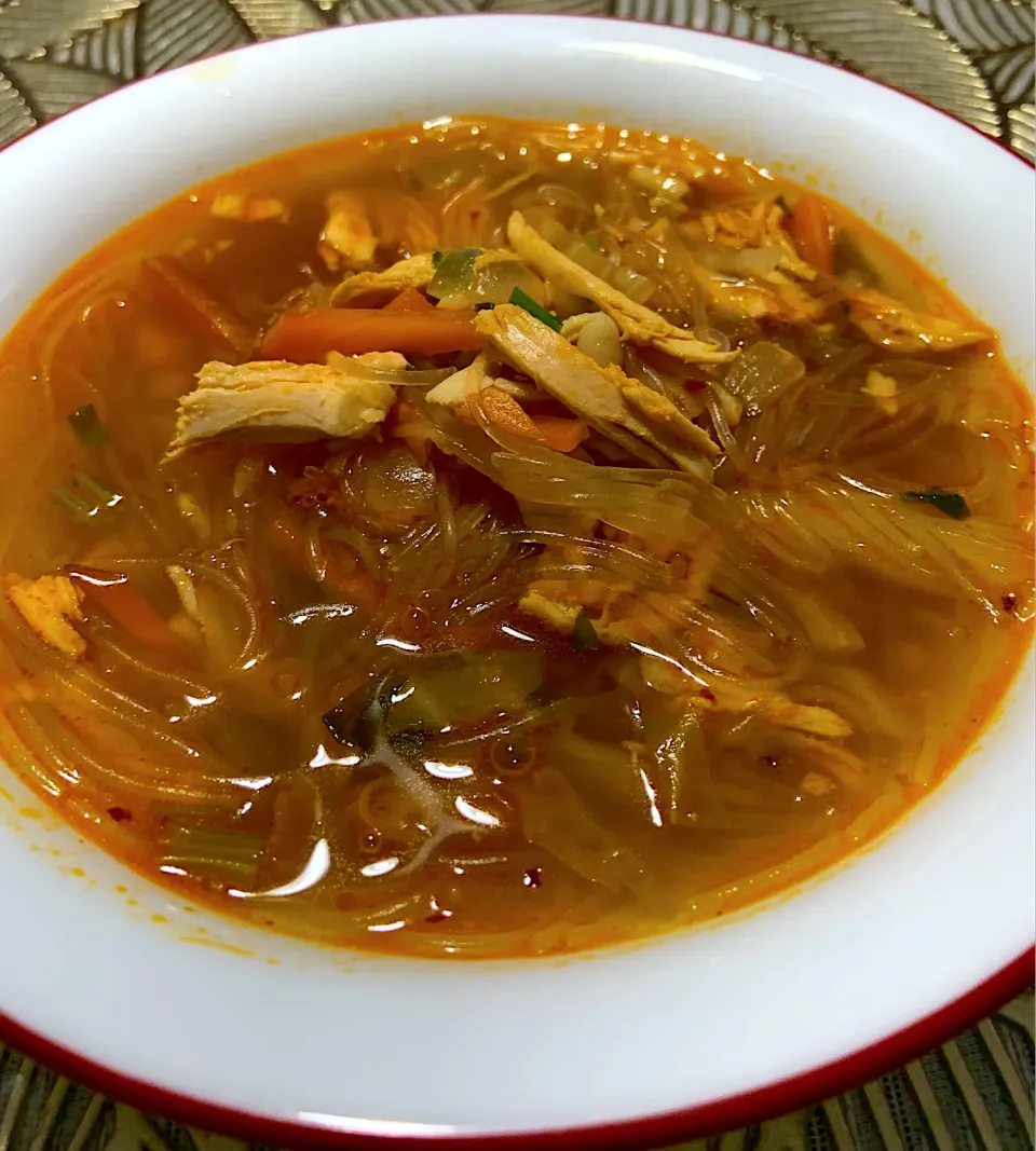 Glass noodle chicken soup|Ahnneさん