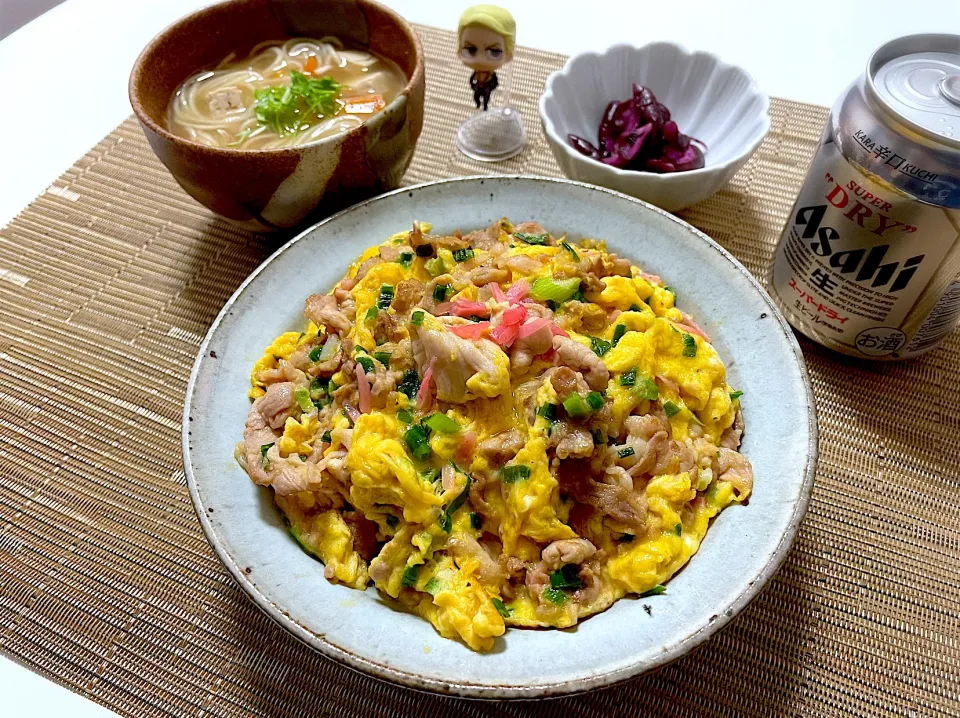 Snapdishの料理写真:ねぎ玉豚丼|アルティッチョさん