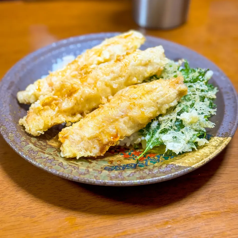 Snapdishの料理写真:【ヤマメ天丼】|ristorante_sallyさん