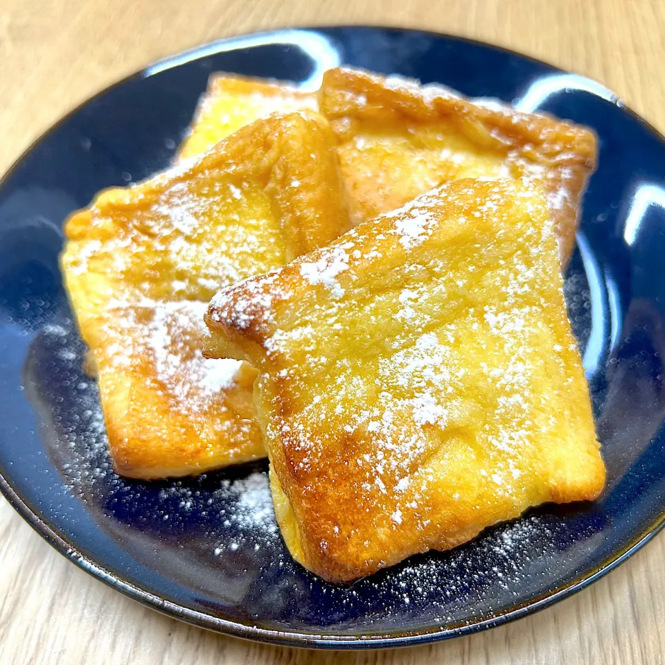 余った食パン🍞でフレンチトースト|みほままこさん