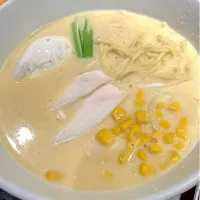 Snapdishの料理写真:栞(コーンポタージュラーメン)@麺屋一途/豊洲|aaa..caさん