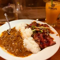 ステーキ丼（カレートッピング）|manmoさん