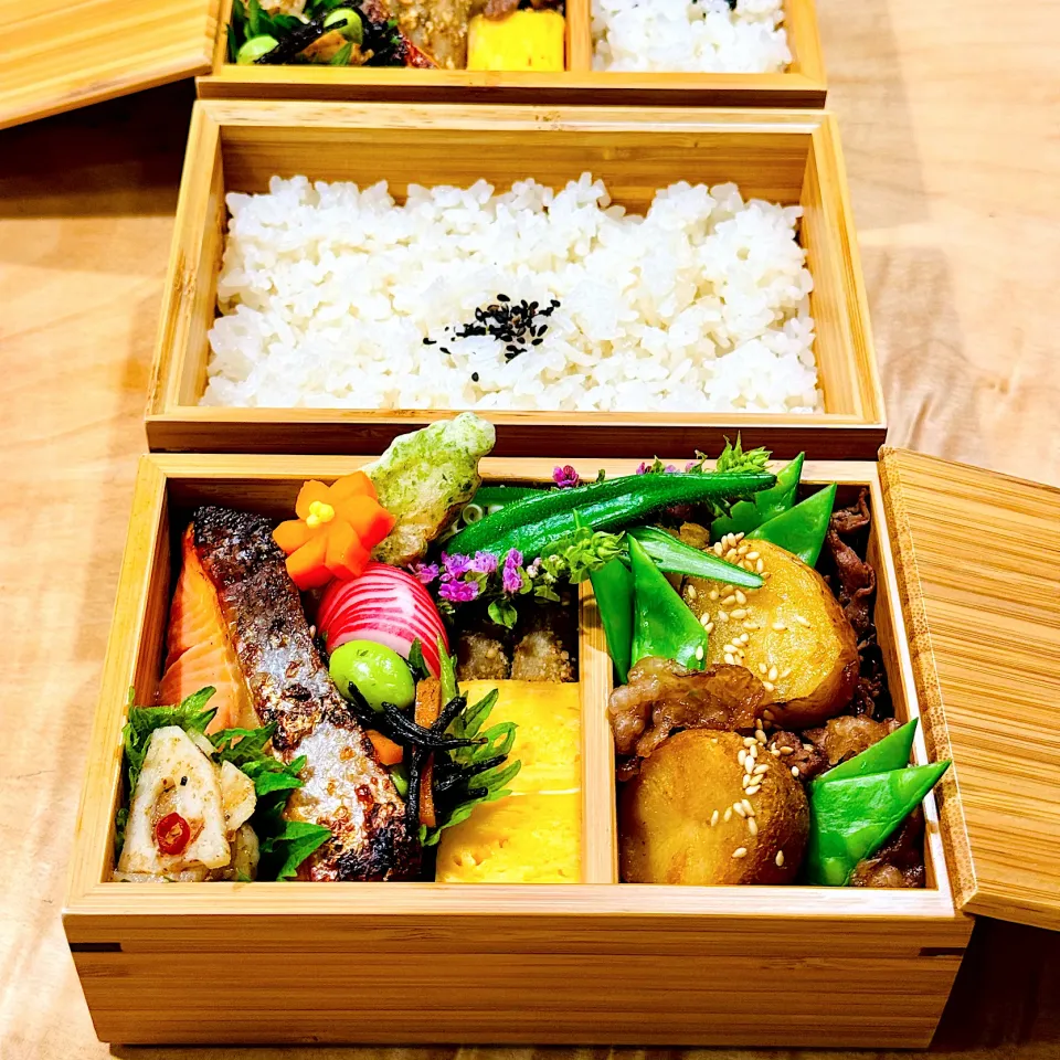 新じゃがの甘辛弁当|1480_kojiさん