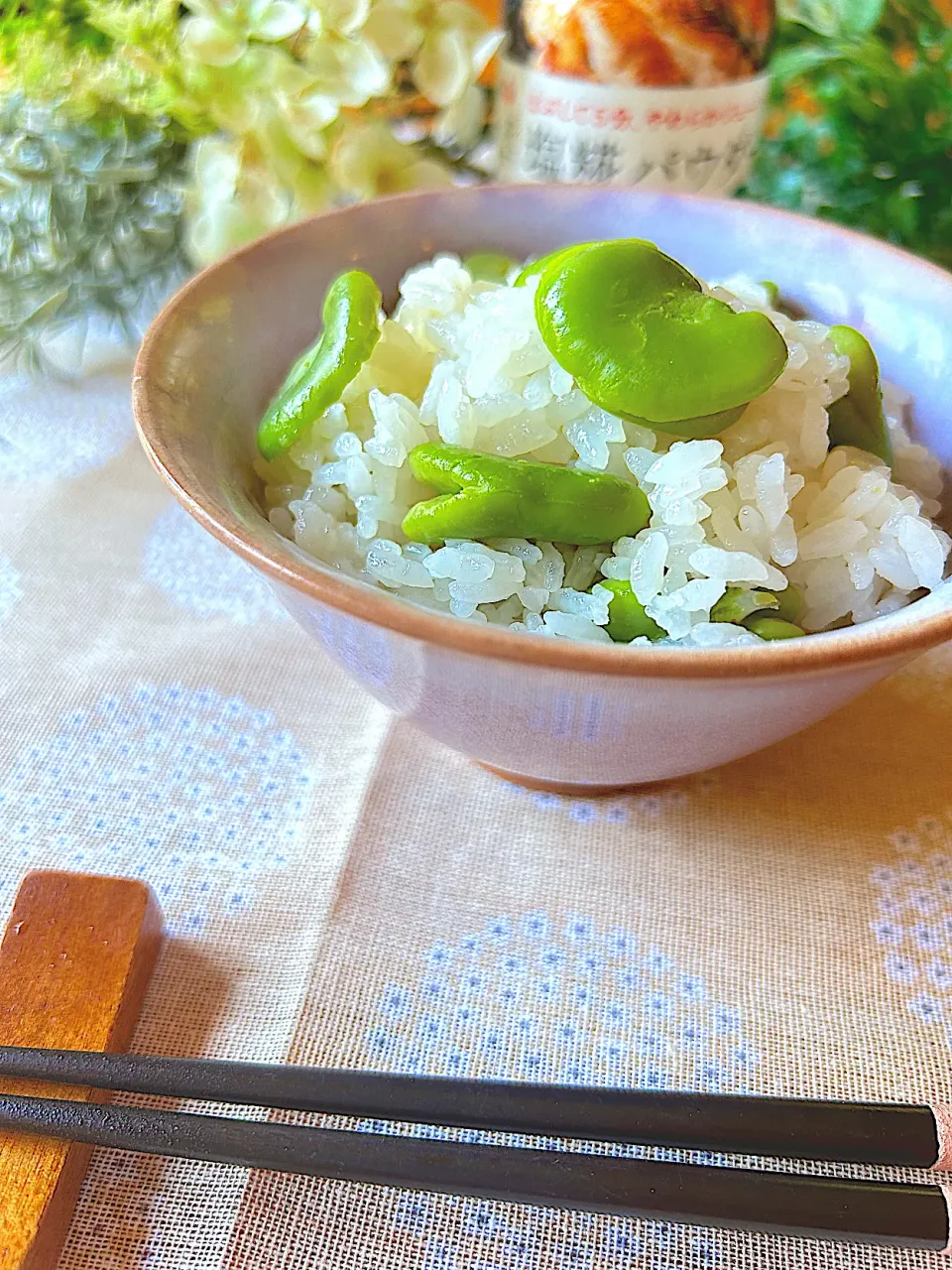 そら豆ごはん|リンリンさん