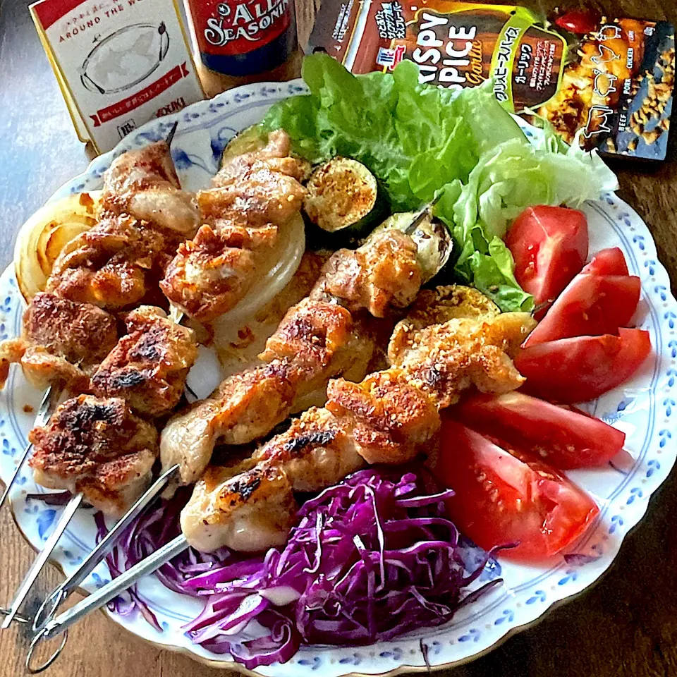 串刺しチキンのグリル焼き🍗|とんちんさん