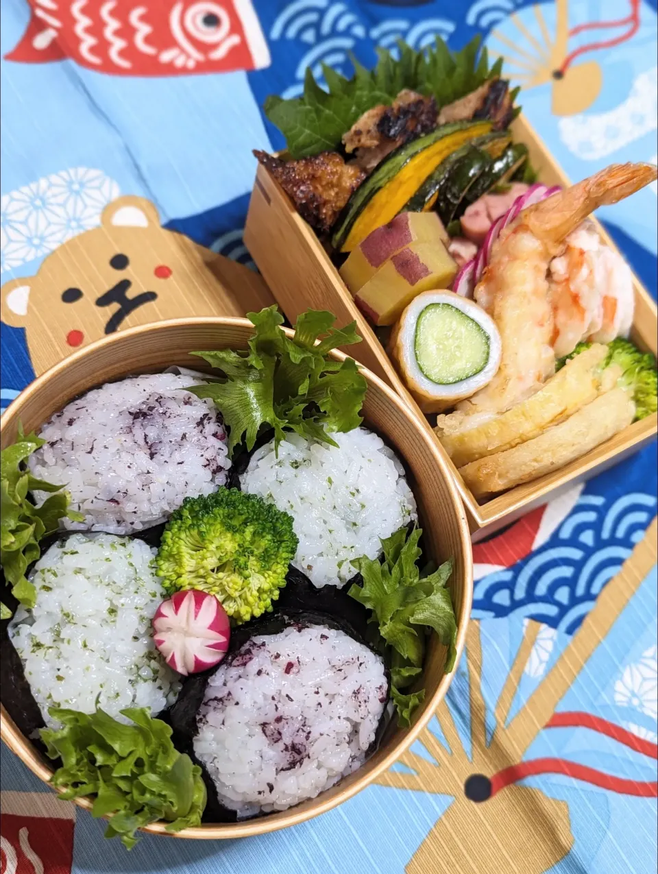 本日のお弁当〜2色おにぎり弁当|f.1125beさん