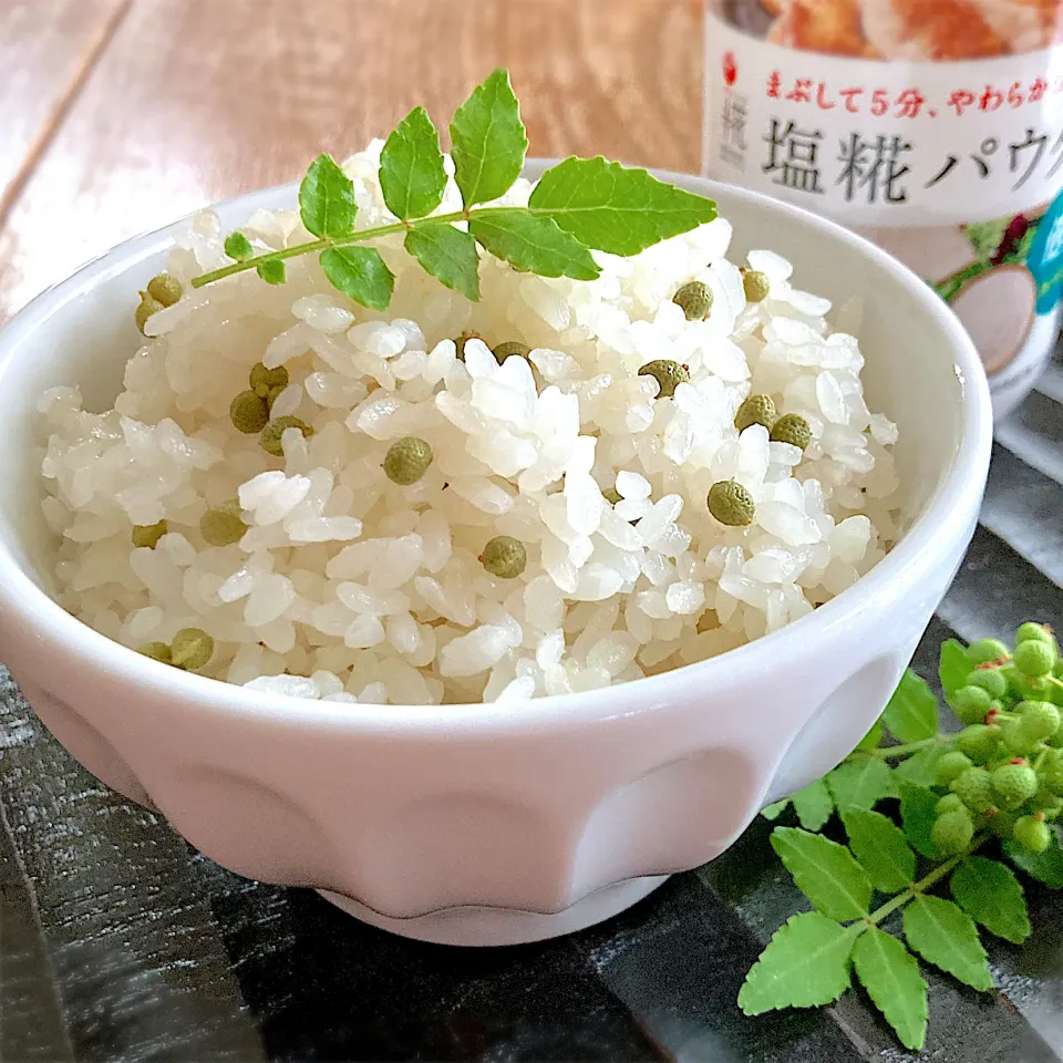 Snapdishの料理写真:実山椒ごはん🌿|みずほさん