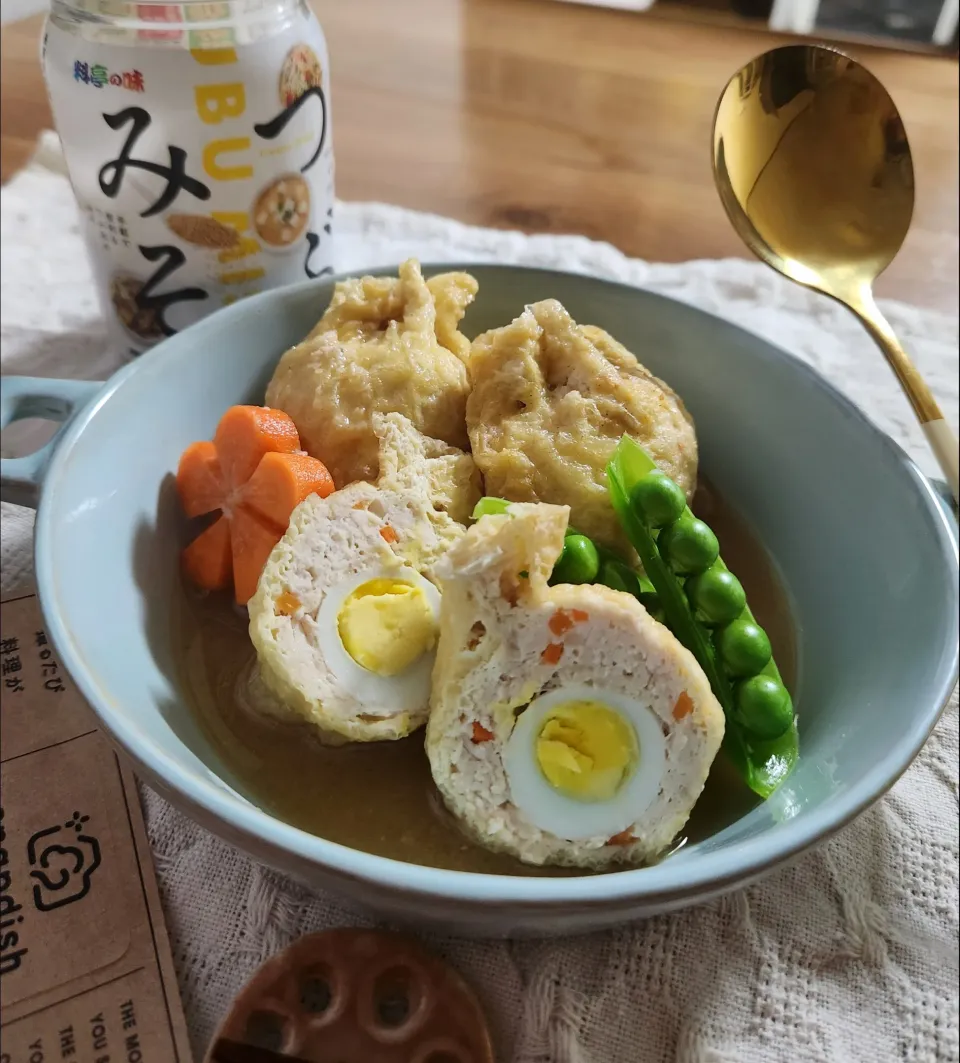 粒みそで茶巾煮物|ナオミさん