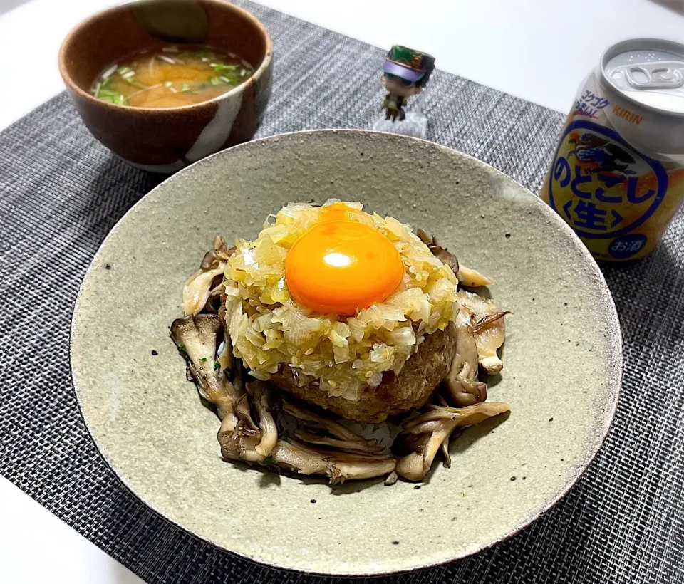 Snapdishの料理写真:ねぎ塩ハンバーグ丼|アルティッチョさん