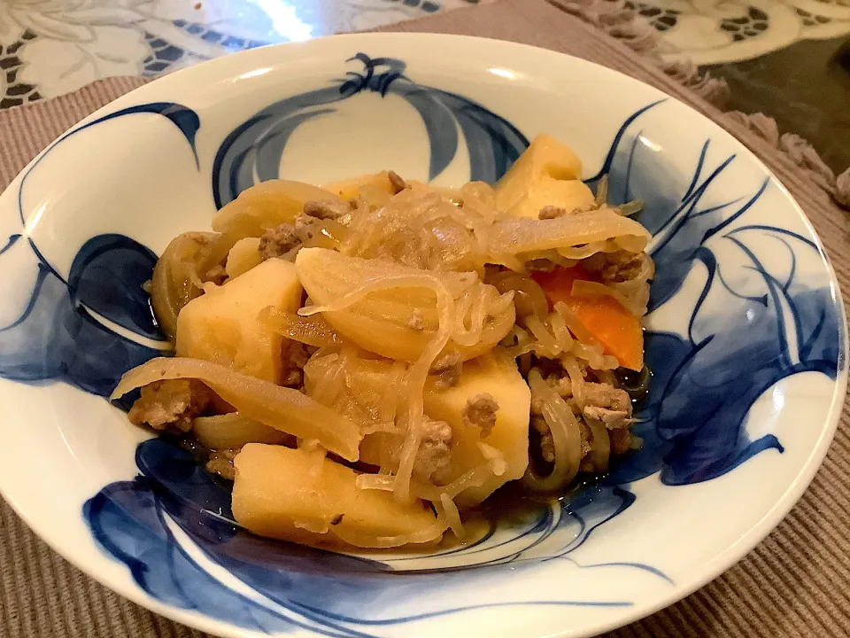 今日のおつまみ②肉じゃが😋|アライさんさん