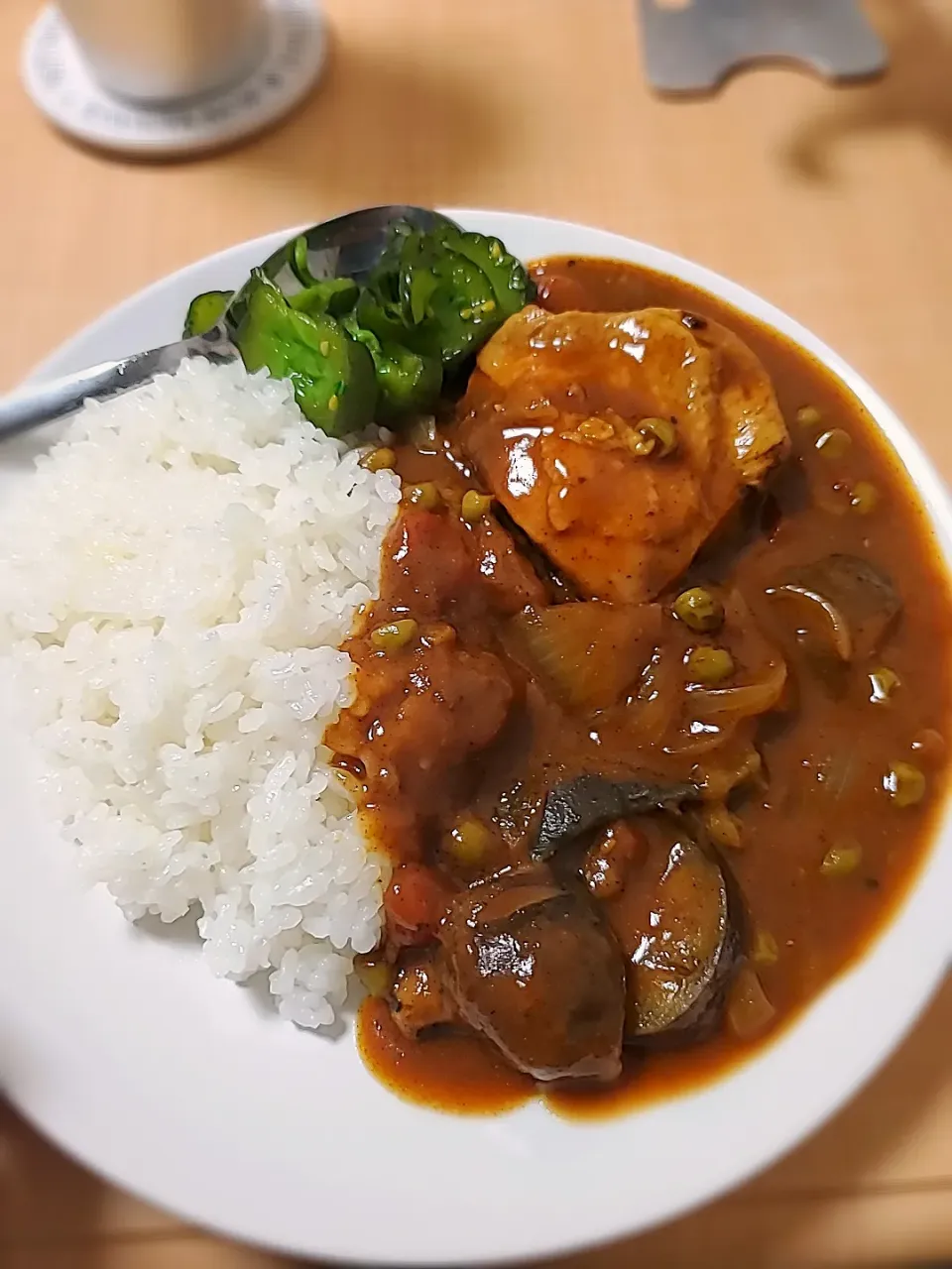 チキンときのこのカレー|かづまさん