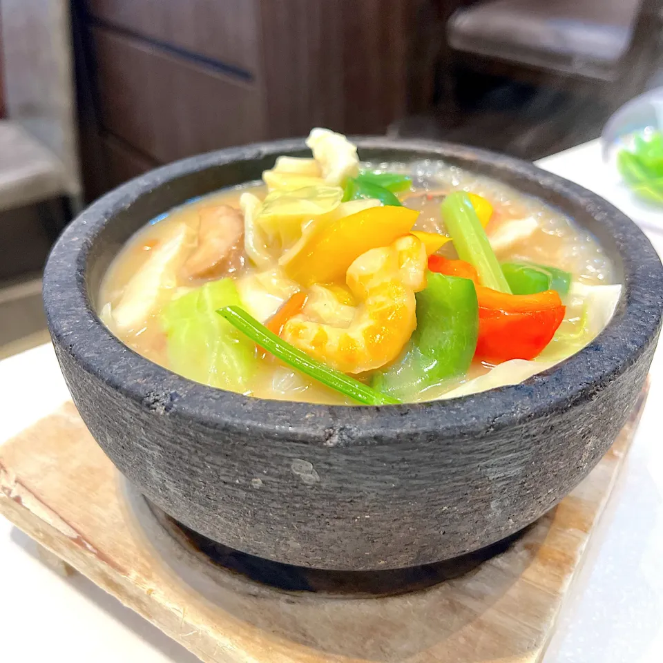 Soup with seafood beancurd|skyblueさん