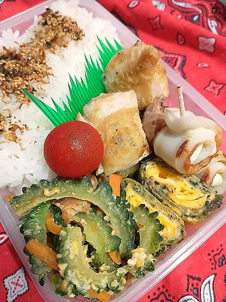 ゴーヤーチャンプルーもも照り焼き弁当|yayoi.Kさん