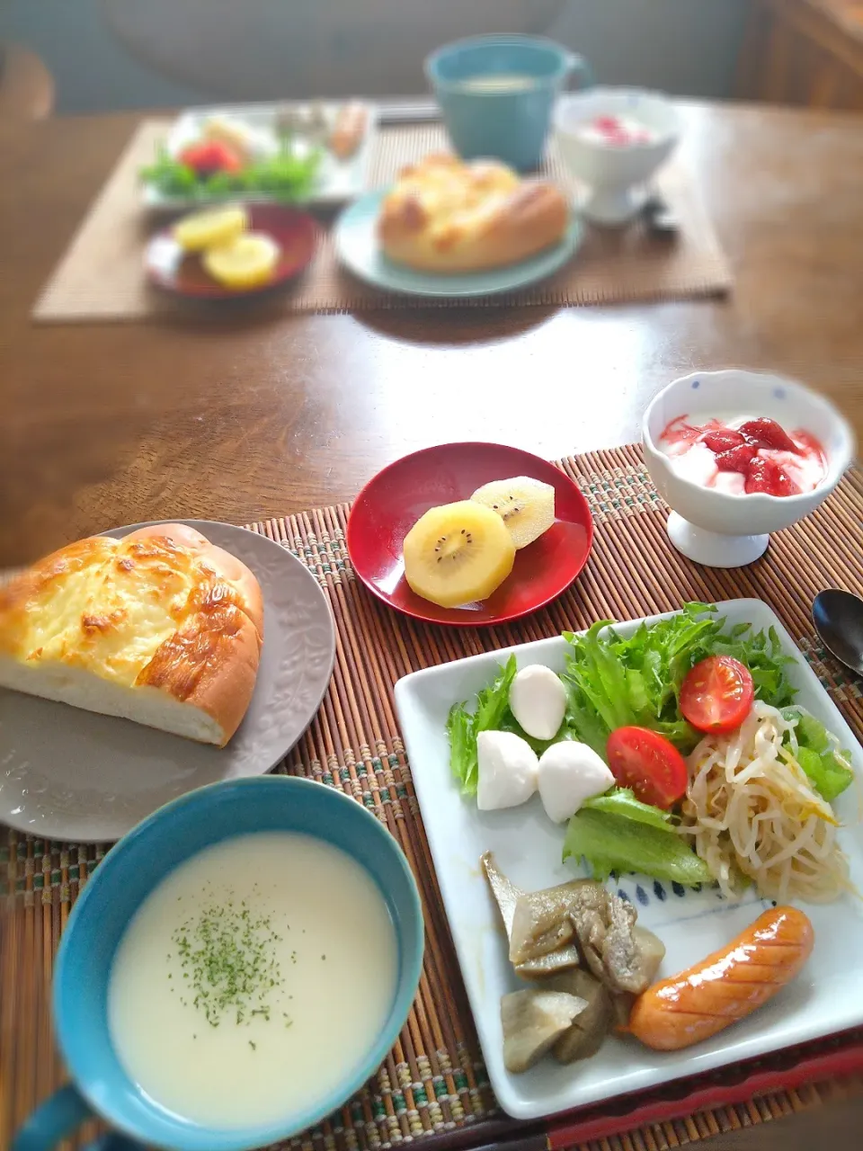 Snapdishの料理写真:朝ごはん🌅！|まめころさん